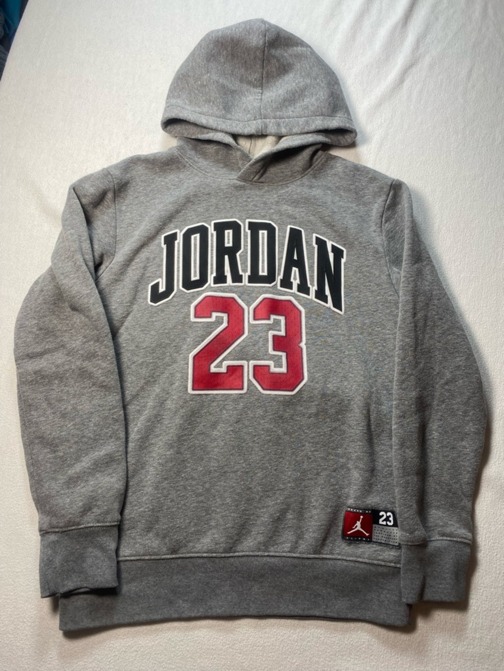 Jordan Gray Pullover Hoodie Size Large 12/13 years
